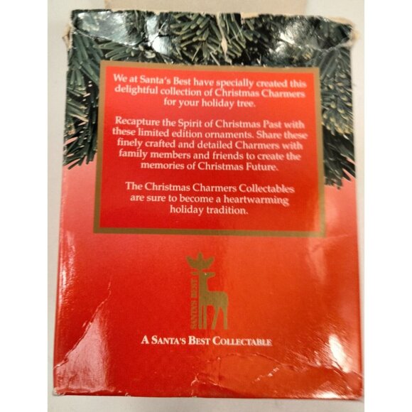 Elf Painting Candy Cane Ornament Christmas Striped Delight First Edition 1991 - Picture 9 of 9